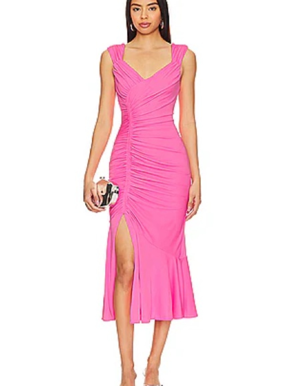 Cinq à Sept - Julieta Dress in Electric Pink